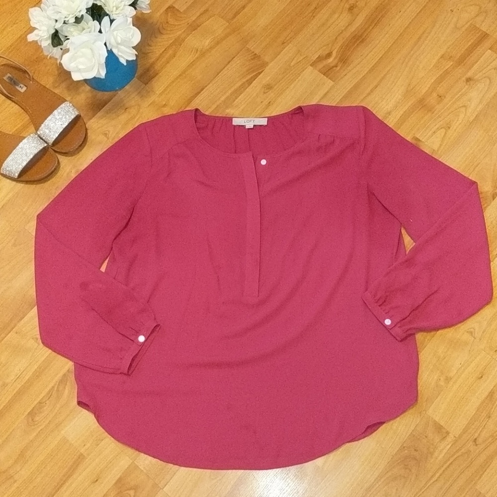 LOFT - henley blouse